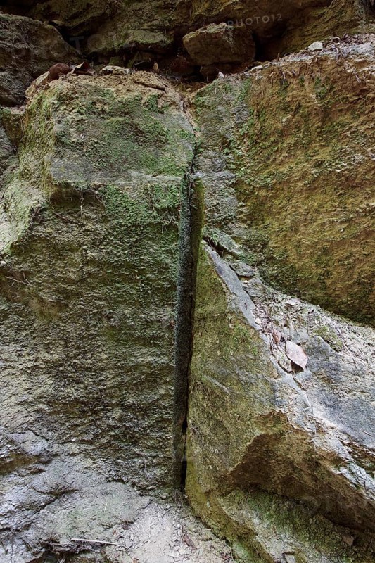 Medieval Kapfelberg quarry, Teugn, stones were quarried here in the Middle Ages for building the cathedral, traces of processing