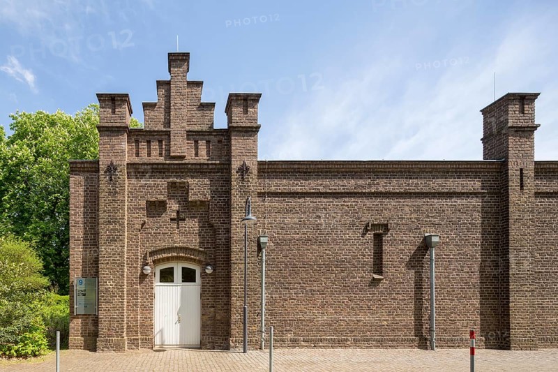 Brauweiler near Pulheim, abbey, memorial to former labour camp, workshop building