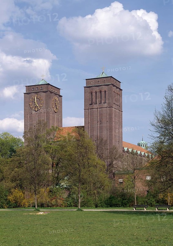St Anton's parish church 1927 by Michael Kurz, exterior view from south-west, St, Sankt, Saint