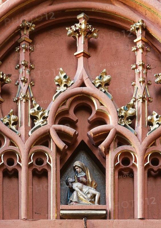 Chapel of Grace in the north-west corner of the church, altar, upper part with old picture of grace, St., Sankt, Saint