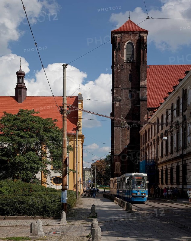 Left St Anne's Church 1686-90, centre tower of St Mary on the Sand, 15th century, right University Library, 18th century, view from the south, St, St, Saint