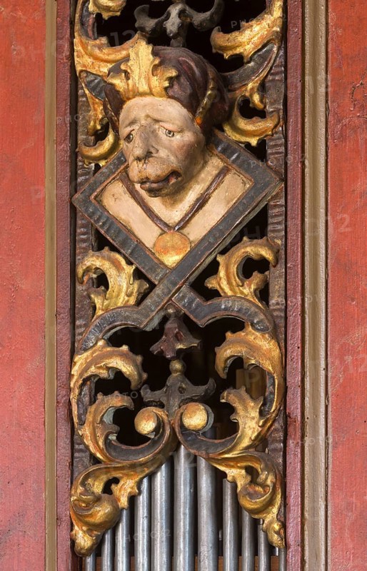 Creutzburg organ from 1735, St., Sankt, Saint