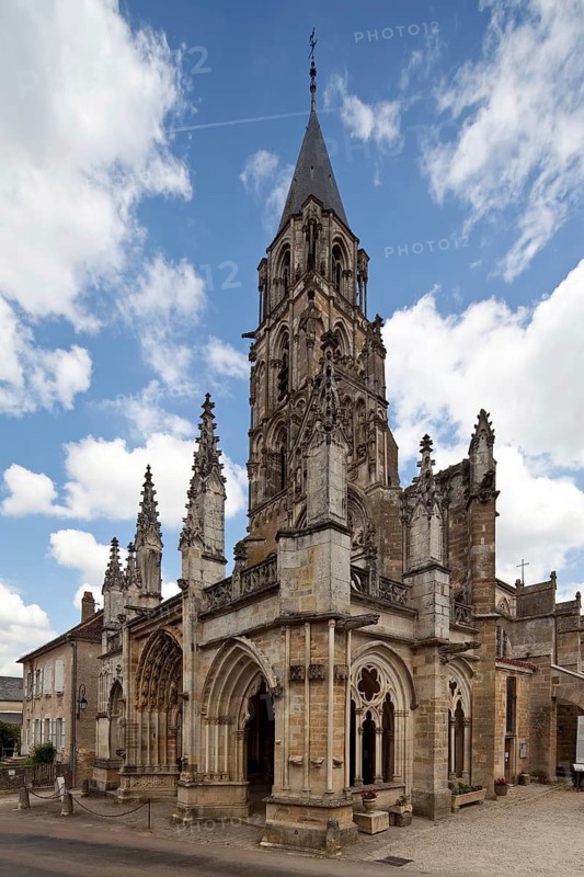 Begun 1240, view from south-west, porch built 1270-90, restored 19th century by Viollet-le-Duc, St., Saint, Saint
