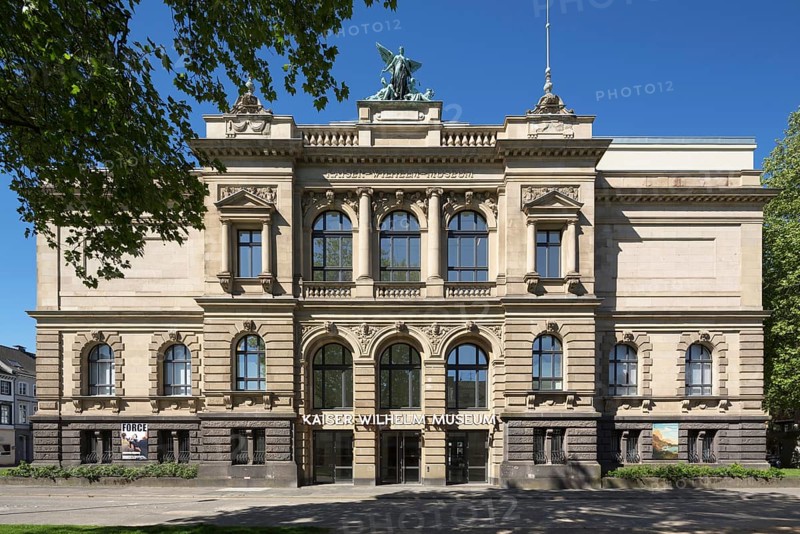 Krefeld, Kaiser Wilhelm Museum, built between 1894 and 1897 according to plans by Hugo Koch, entrance façade to the Westwall