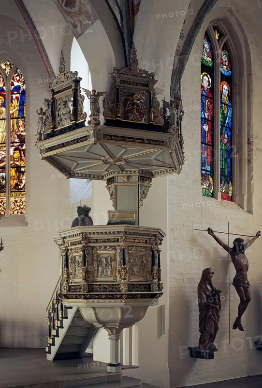 Pulpit by Hans Peper, 1621, St., Sankt, Saint