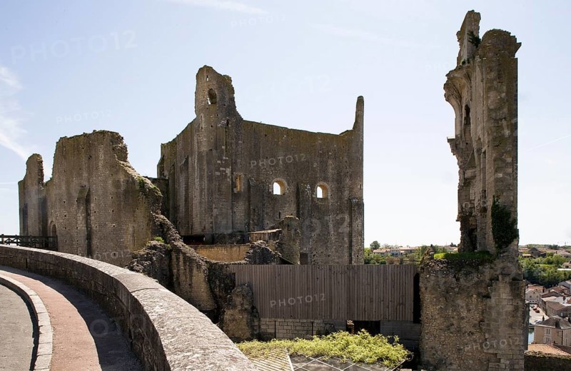 Chauvigny near Poitiers, ruins of the bishop's palace