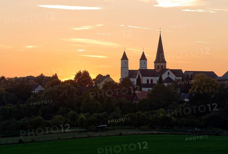 View from south-east at sunset, St., Sankt, Saint