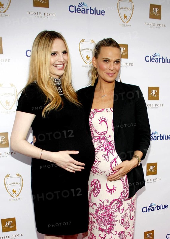 SANTA MONICA, CA - MARCH 29, 2012: Rosie Pope and Molly Sims at the Rosie Pope Maternity Store Opening in Santa Monica, USA on March 29, 2012, Santa Monica, California, USA, North America