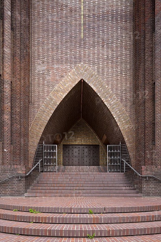 Berlin, church on Hohenzollerndamm, built 1931-1932 by Fritz Höger
