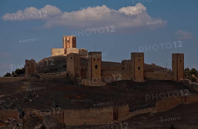 Spain Molina de Aragón Castle, partial view from the south
