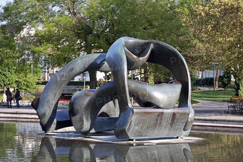 Sculpture by Henry Moore, bronze
