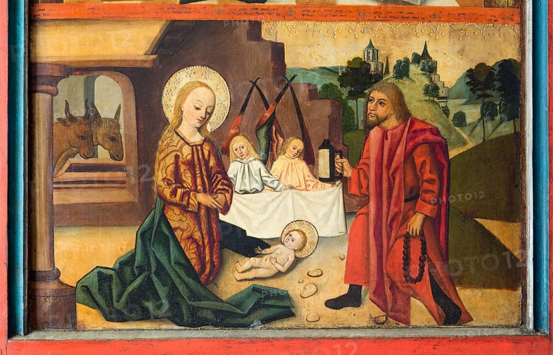 Altar from the Crane Convent around 1470/1480, Adoration, St., Saint, Saint