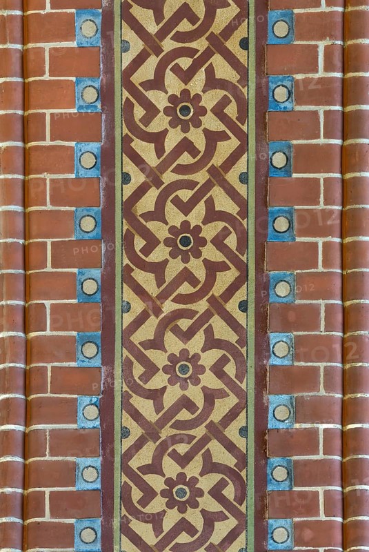 Berlin Prenzlauer Berg, Immanuelkirche, wall painting on a pillar