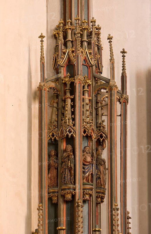 House of the Sacrament (around 1450), detail, St, Saint, Saint