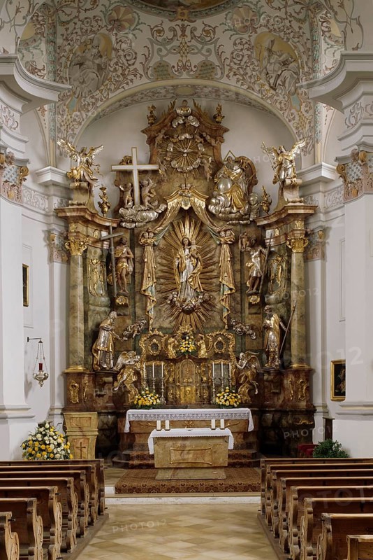 High altar around 1760, St., Saint, Saint