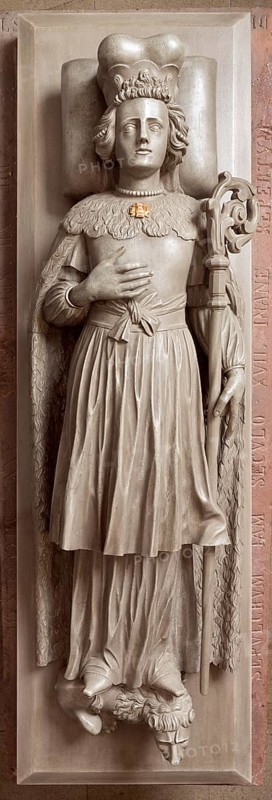 Grave slab of St Adelheid Adelheidis, St, Saint, Saint