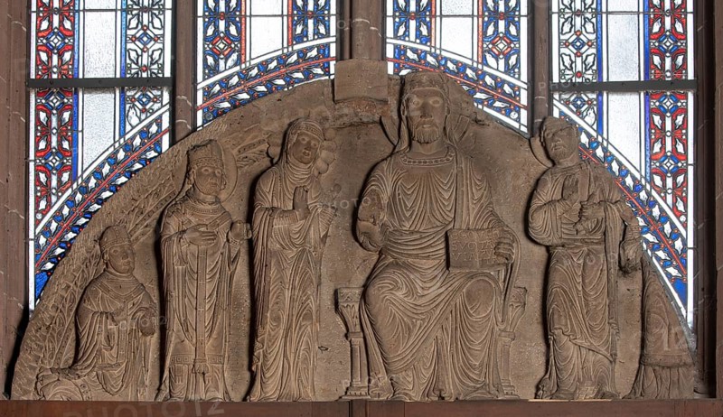 Worms, St Peter's Cathedral, Romanesque tympanum in the south aisle