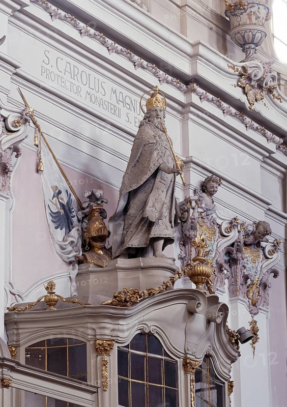 Baroque oratory by the Asam brothers, around 1733, St., Sankt, Saint