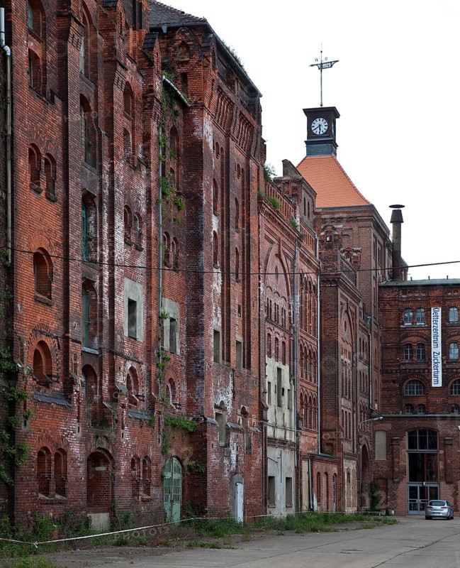 Dessau former Schultheiß brewery Built 1896-99 by Karl Teichen closed down 1994 partially reused west wing