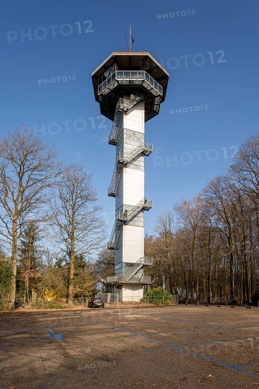 Vaals, Valserberg, Baudouin Tower, observation tower at the border triangle on the Belgian side