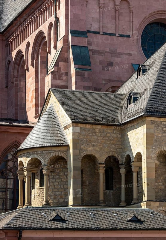 Mainz, St Martin's Cathedral, St Gotthard's Chapel and north-west transept wing