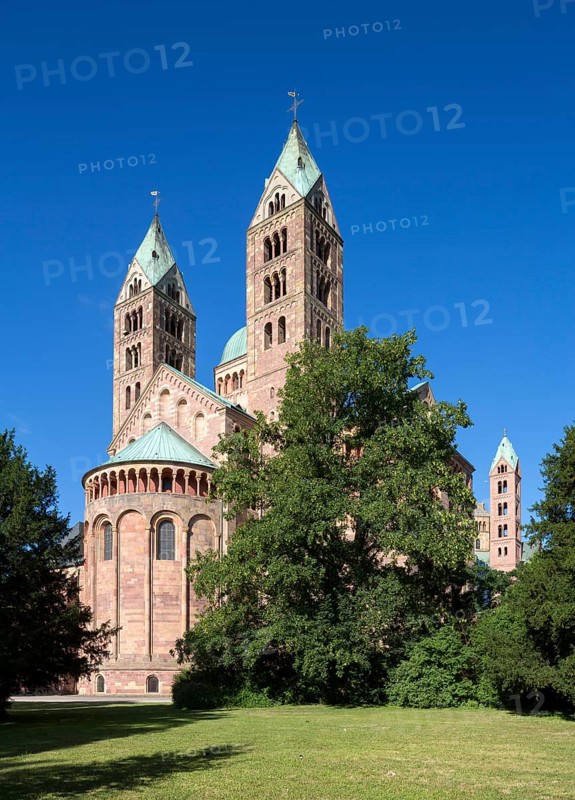Speyer, Cathedral Church of St Mary and St Stephen, Speyer Cathedral, Imperial Cathedral, view from north-east