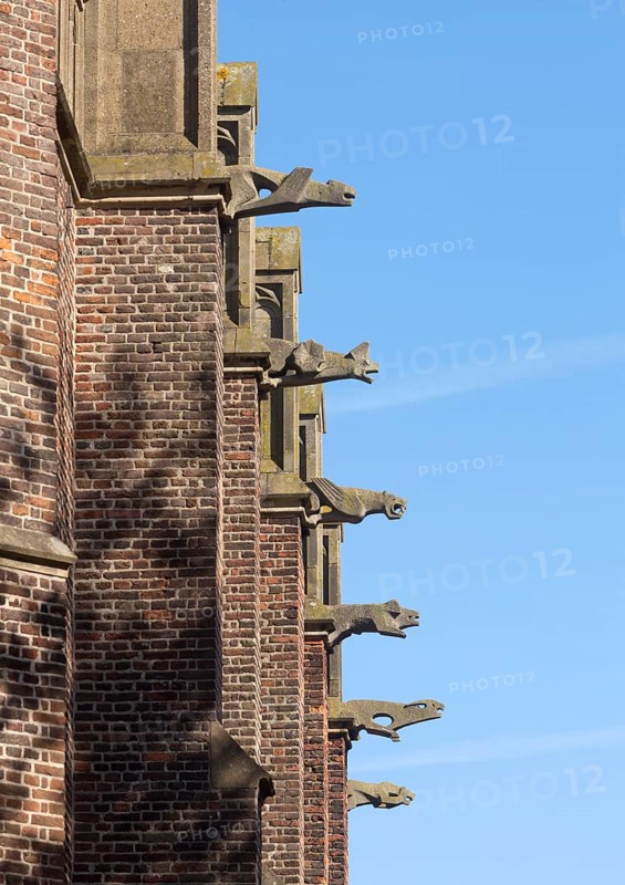 Modern gargoyles on the south side, St., Sankt, Saint