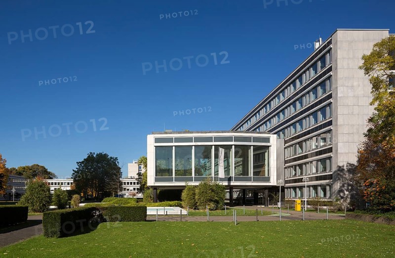 Allianzbauten am Tulpenfeld, built 1964-1969 by Hanns Dustmann, Press Centre of the German Bundestag, Hall of the Federal Press Conference