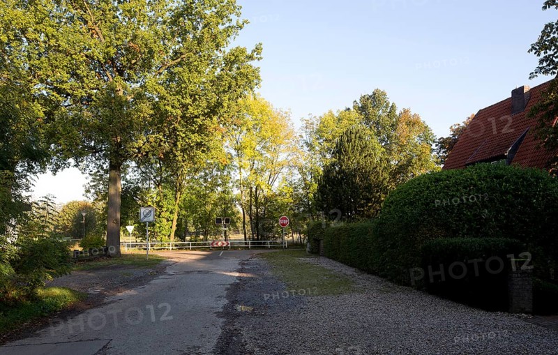 View of the Hülser Bruch nature reserve, on the right House Lethen (Hökendyk 81), built around 1933 by Martens, a student of Karl Buschhüter, view from the south-west