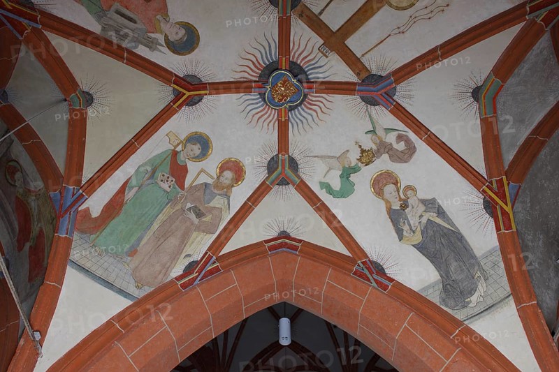 South aisle, frescoes in the 4th bay Church of St., Church of St., St., St., Saint