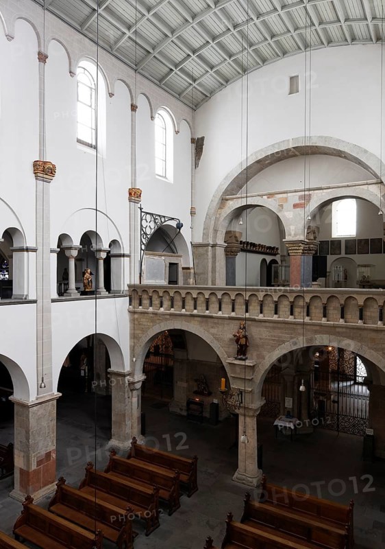 View from the north gallery to the south-west to the west gallery, St., Sankt, Saint