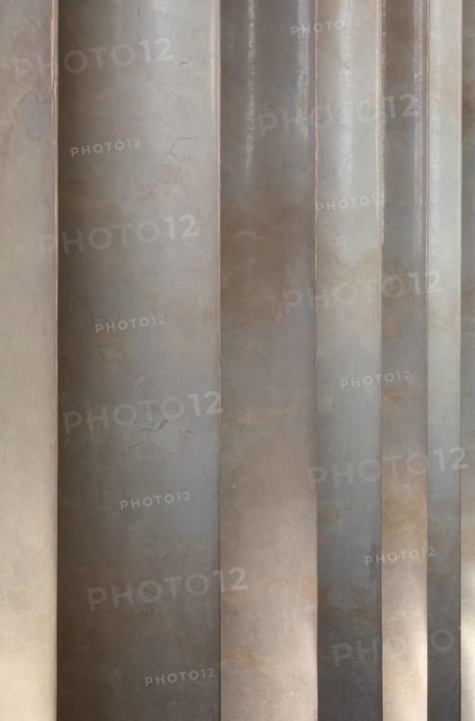 Built in 1830 by Georg Moller, rebuilt 1949-1953, southern row of columns, optical illusion, St., Sankt, Saint