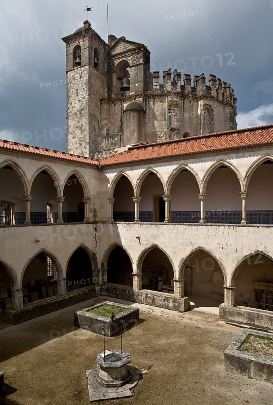 Christusritterburg, Templar church seen from the east from the upper floor of the cloister of the ablution, St., Sankt, Saint