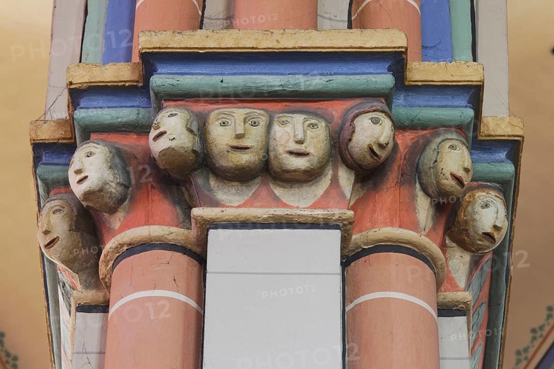 Late Romanesque capitals on the south side of the nave, St., Sankt, Saint