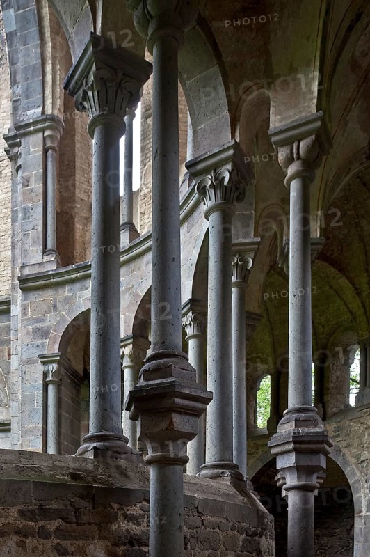 Heisterbach, abbey ruins Ruins of the abbey church Built 1202-37 Partial view View inside to the north 1803-33 Demolished except for the apse, St., Sankt, Saint