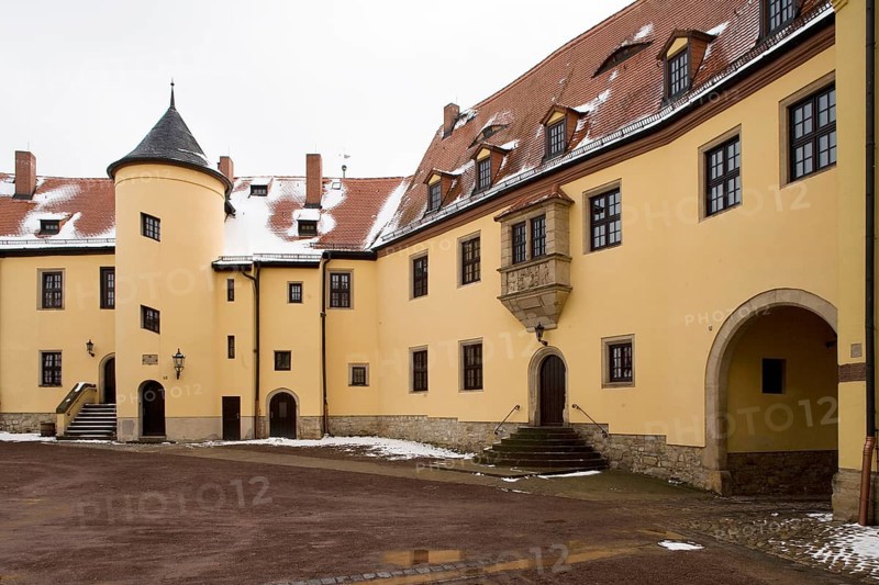 Castle courtyard from the north-west