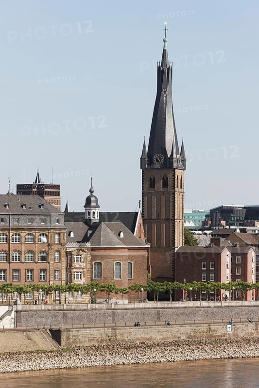 View from north-west over the Rhine, St., Sankt, Saint