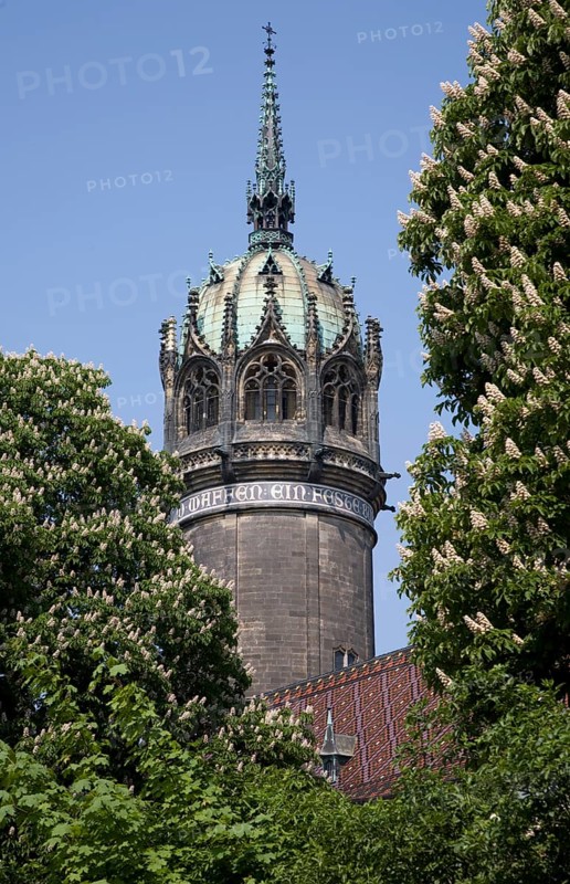 Sachs-Anh Wittenberg Castle Church View to the tower. Built 1883 - 1892