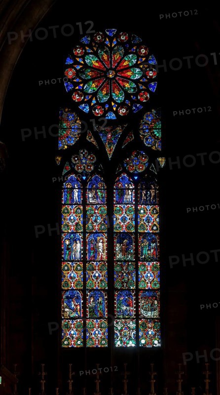 Strasbourg Cathedral, Cathédrale Notre-Dame de Strasbourg, narthex, north window