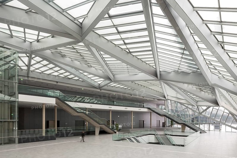 Bonn, government district (federal district, parliamentary district), UN Campus, World Conference Centre Bonn, foyer, architectural office yes-architecture YES-architecture (Ruth Berktold, Marion Wicher) 2009-2014
