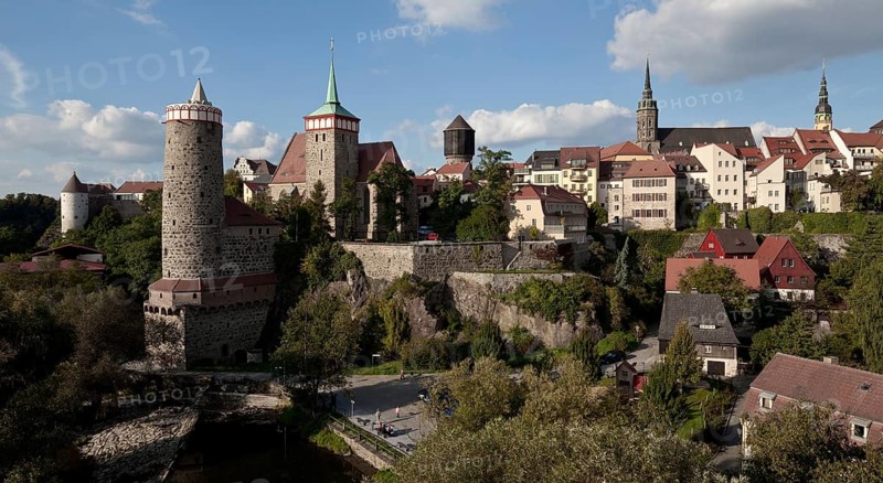 From the left: Burgwasserturm, Alte Wasserkunst, Michaeliskirche, cathedral and town hall tower, St., Sankt, Saint