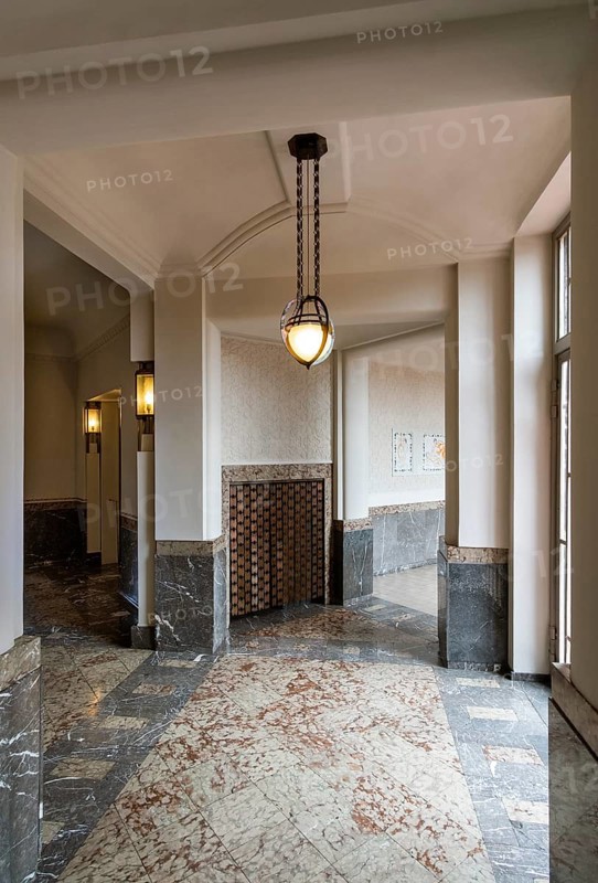 Hagen, Hohenhof (Villa Osthaus), built between 1906 and 1908 by Henry van de Velde for the art collector and patron Karl Ernst Osthaus, lower hallway