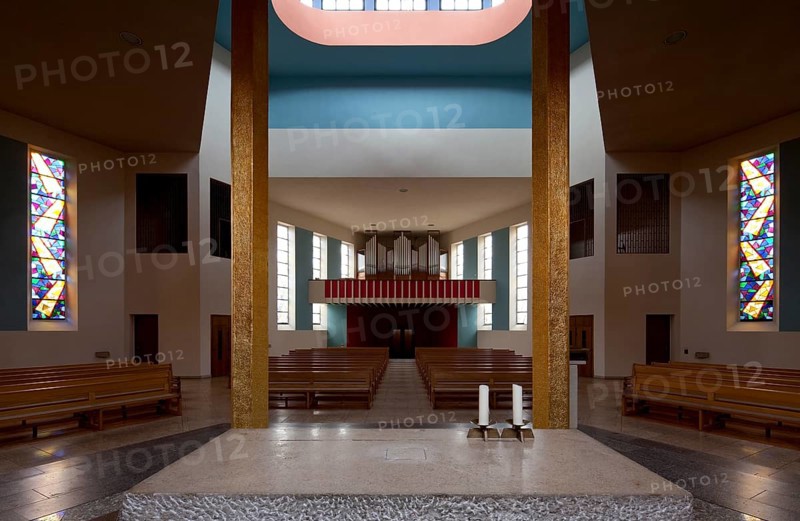 Wilhelm Ulrich 1929-1930, view of the organ, furnishings added later, St., Sankt, Saint