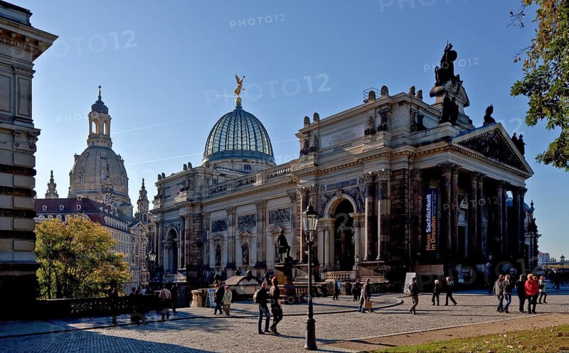 View of the domes from the north-east - the glass one popularly known as ZITRONENPRESSE, St., Sankt, Saint