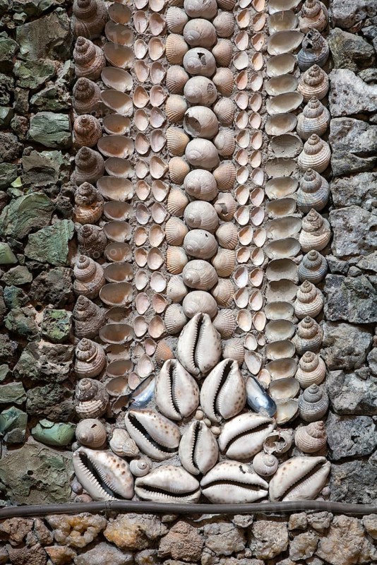 Pilgrimage church of St Nicholas, wall panelling made of shells and rock crystal, St., Saint, Saint