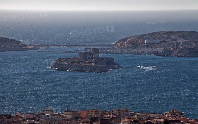 Marseille, view from the Basilique Notre-Dame-de-la-Garde to the Frioul Islands