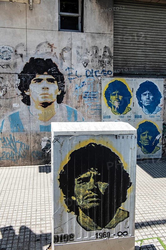 Diego Maradona, La Boca, Buenos Aires, Argentina, South America