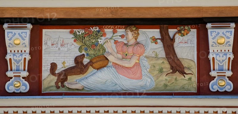 House to the wide hearth, allegory sense of smell (Odoratus)