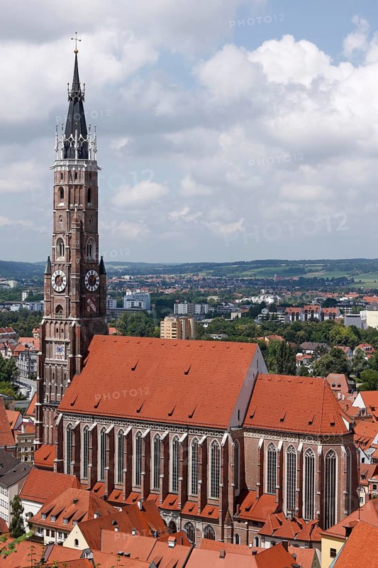 View from Trausnitz Castle, St., Sankt, Saint