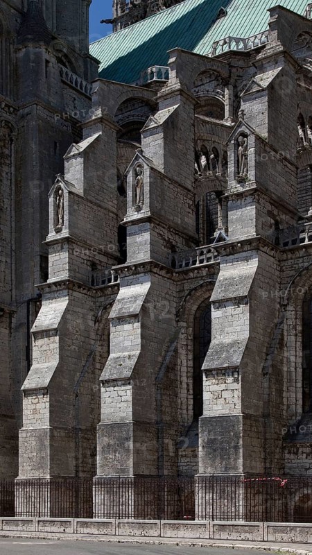 1195-1260 Main construction period, buttress on the western part of the nave south side, St., Sankt, Saint